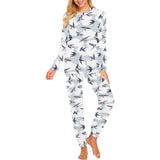Swallow Pattern Print Design 05 Women's All Over Print Pajama Set