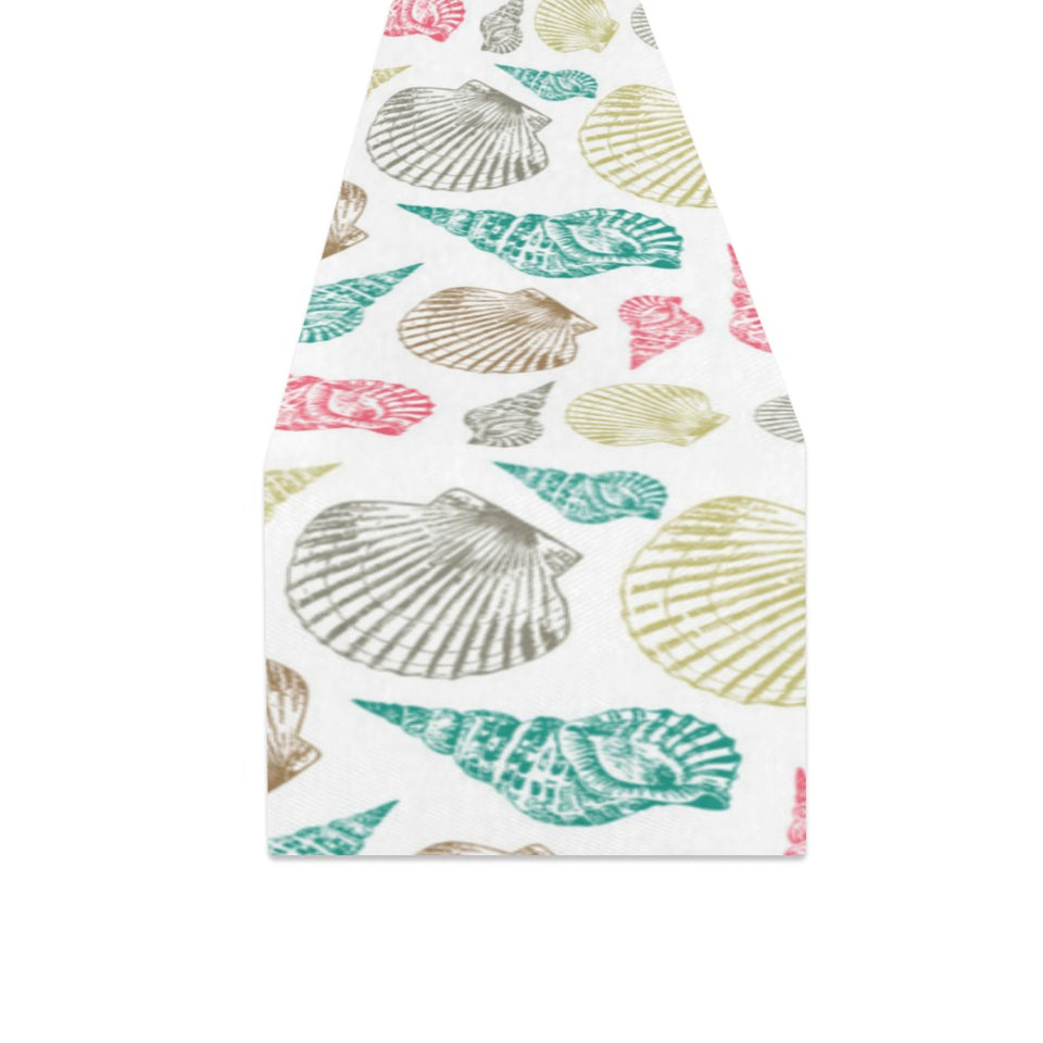 Colorful shell pattern Table Runner