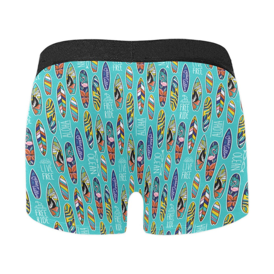 Surfboard Pattern Print Design 05 Men's All Over Print Boxer Briefs Men's Underwear