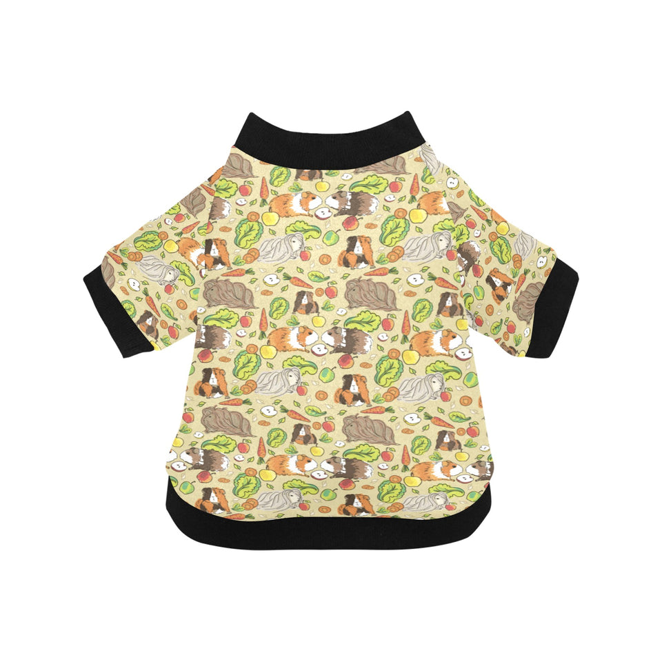 Guinea Pig Pattern Print Design 04 All Over Print Pet Dog Round Neck Fuzzy Shirt
