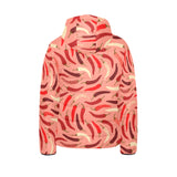 Beautiful Chili peppers pattern Kids' Boys' Girls' Padded Hooded Jacket