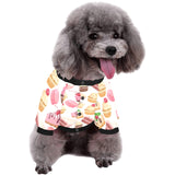 Cake cupcake sweets pattern All Over Print Pet Dog Round Neck Fuzzy Shirt