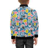 Colorful mushroom design pattern Kids' Boys' Girls' Bomber Jacket