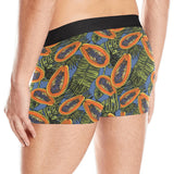 Colorful papaya tropical leaves Men's All Over Print Boxer Briefs Men's Underwear