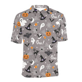 Halloween design pattern Men's All Over Print Polo Shirt