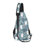 Cute rabbit pattern All Over Print Chest Bag
