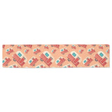 Camper Van Pattern Print Design 03 Table Runner