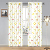 Horseshoes Pattern Print Design 02 Gauze Curtain