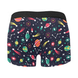 colorful space pattern planet star Men's All Over Print Boxer Briefs Men's Underwear