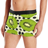kiwi black dot background Men's All Over Print Boxer Briefs Men's Underwear