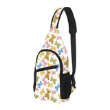 Teddy Bear Pattern Print Design 01 All Over Print Chest Bag
