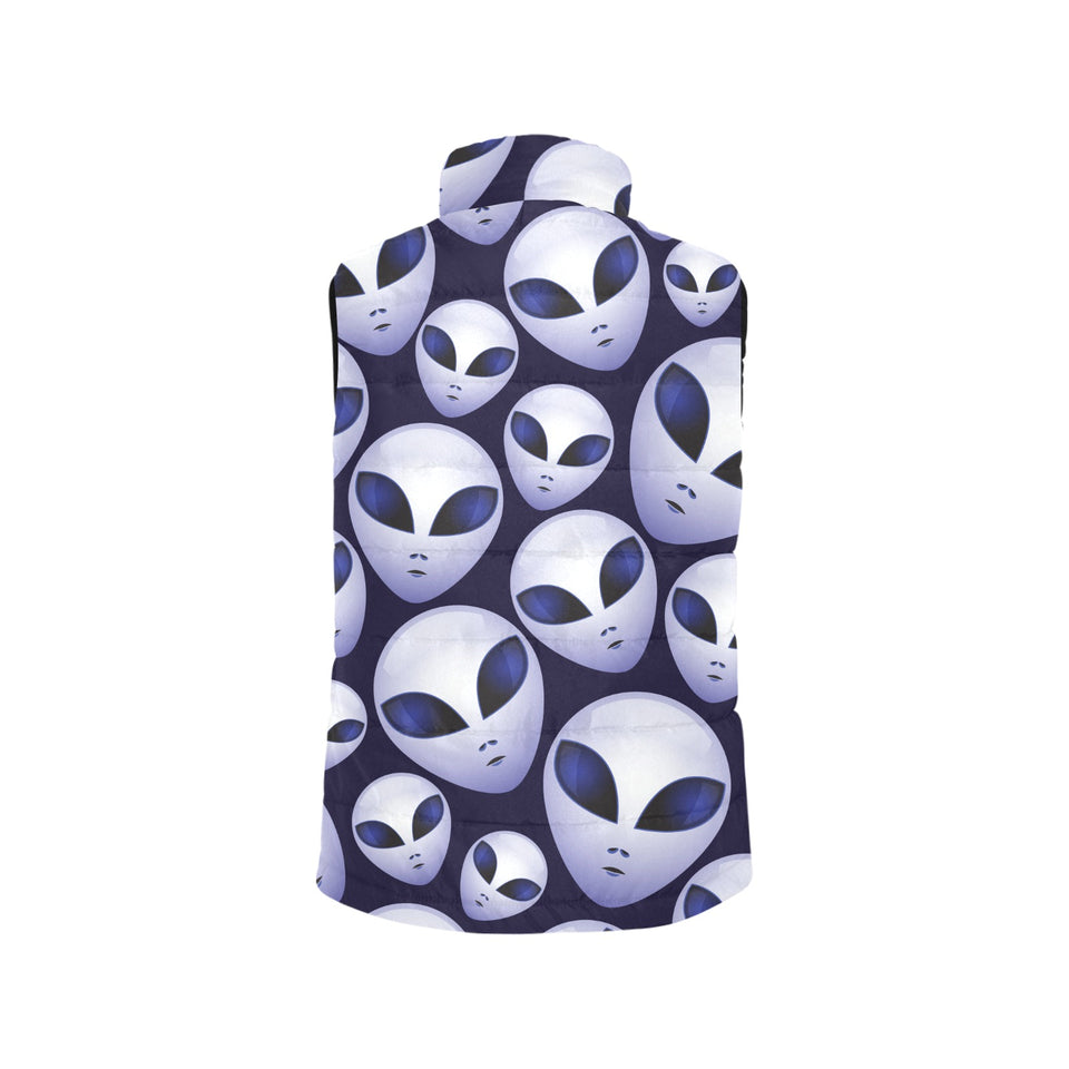 Alien Pattern Print Design 01 Men's Padded Vest
