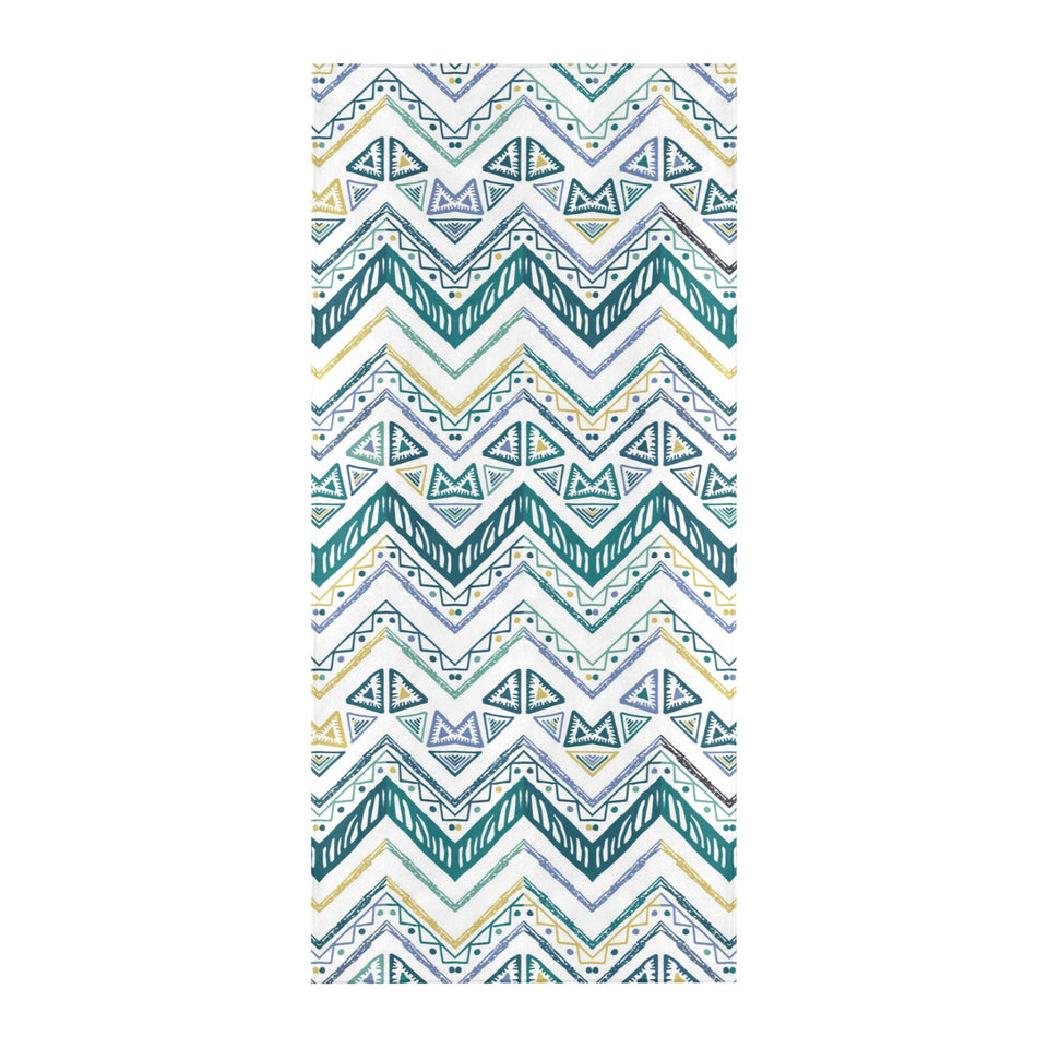 zigzag chevron paint design pattern Beach Towel