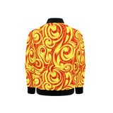Fire flame design pattern Kids' Boys' Girls' Bomber Jacket
