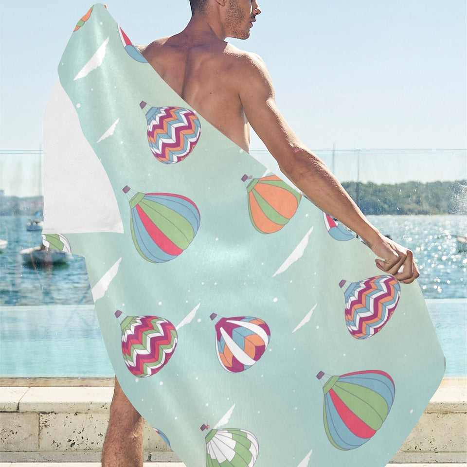 Hot Air Balloon design Pattern Beach Towel