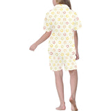 Horseshoes Pattern Print Design 02 Kids' Boys' Girls' V-Neck Short Pajama Set