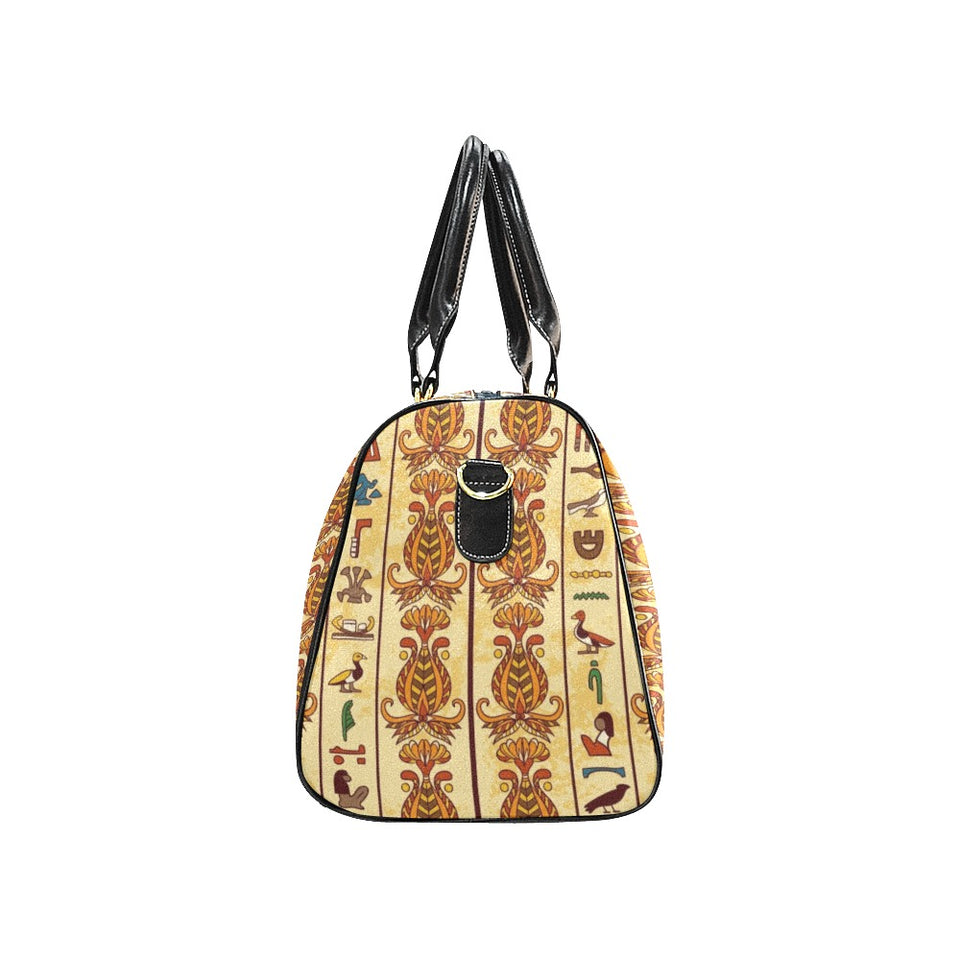 Egypt Hieroglyphics Pattern Print Design 04 Travel Bag