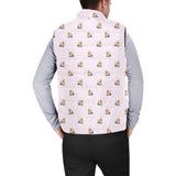 Yorkshire Terrier Pattern Print Design 02 Men's Padded Vest