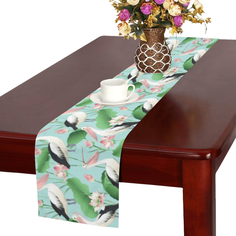 Pelican Pattern Print Design 01 Table Runner