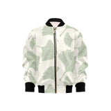Ginkgo leaves pattern Kids' Boys' Girls' Bomber Jacket