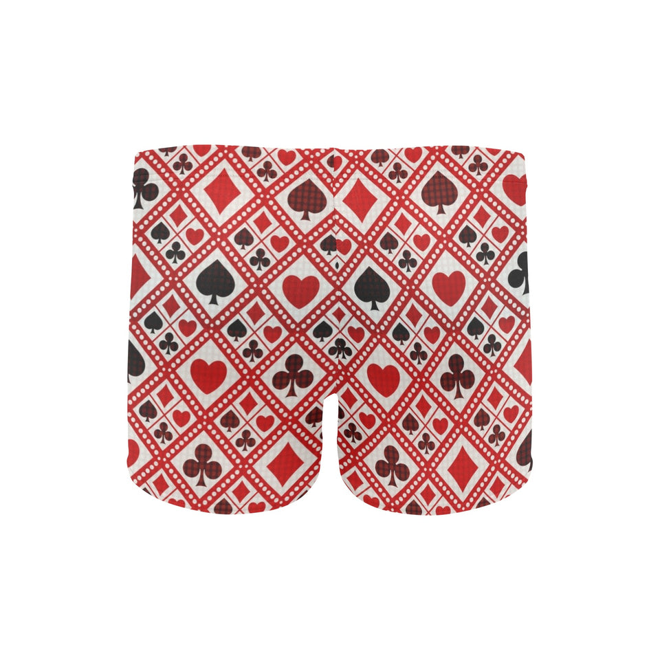 Casino Cards Suits Pattern Print Design 03 Men's Swimming Trunks