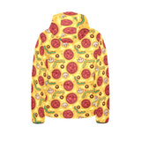 Pizza texture pattern Kids' Boys' Girls' Padded Hooded Jacket