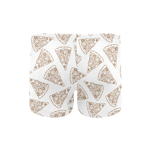 Hand drawn pizza pattern Men's Swimming Trunks