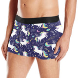 Hand drawn cute unicorn star planet Men's All Over Print Boxer Briefs Men's Underwear