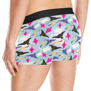 Stingray Pattern Print Design 01 Men's All Over Print Boxer Briefs Men's Underwear