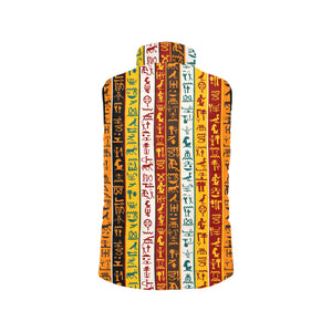Egypt Hieroglyphics Pattern Print Design 01 Men's Padded Vest