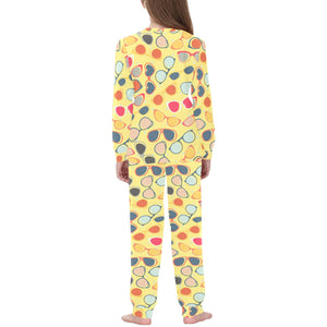 Sun Glasses Pattern Print Design 05 Kids' Boys' Girls' All Over Print Pajama Set