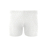 arabic white pattern Men's Swimming Trunks