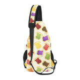 Bread Toast Pattern Print Design 02 All Over Print Chest Bag