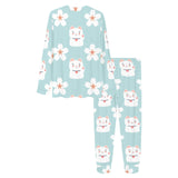 Maneki neko cat sakura Women's All Over Print Pajama Set