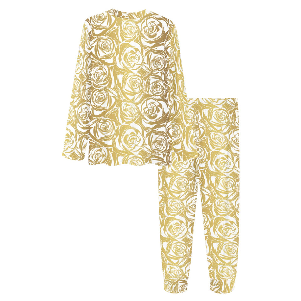 Rose Pattern Print Design 05 Women's All Over Print Pajama Set