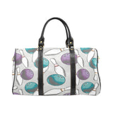Bowling ball and pin gray background Travel Bag