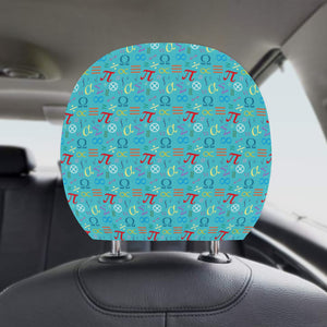 Math Pattern Print Design 02 Car Headrest Cover