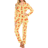 Goldfish Pattern Print Design 02 Women's Long Pajama Set