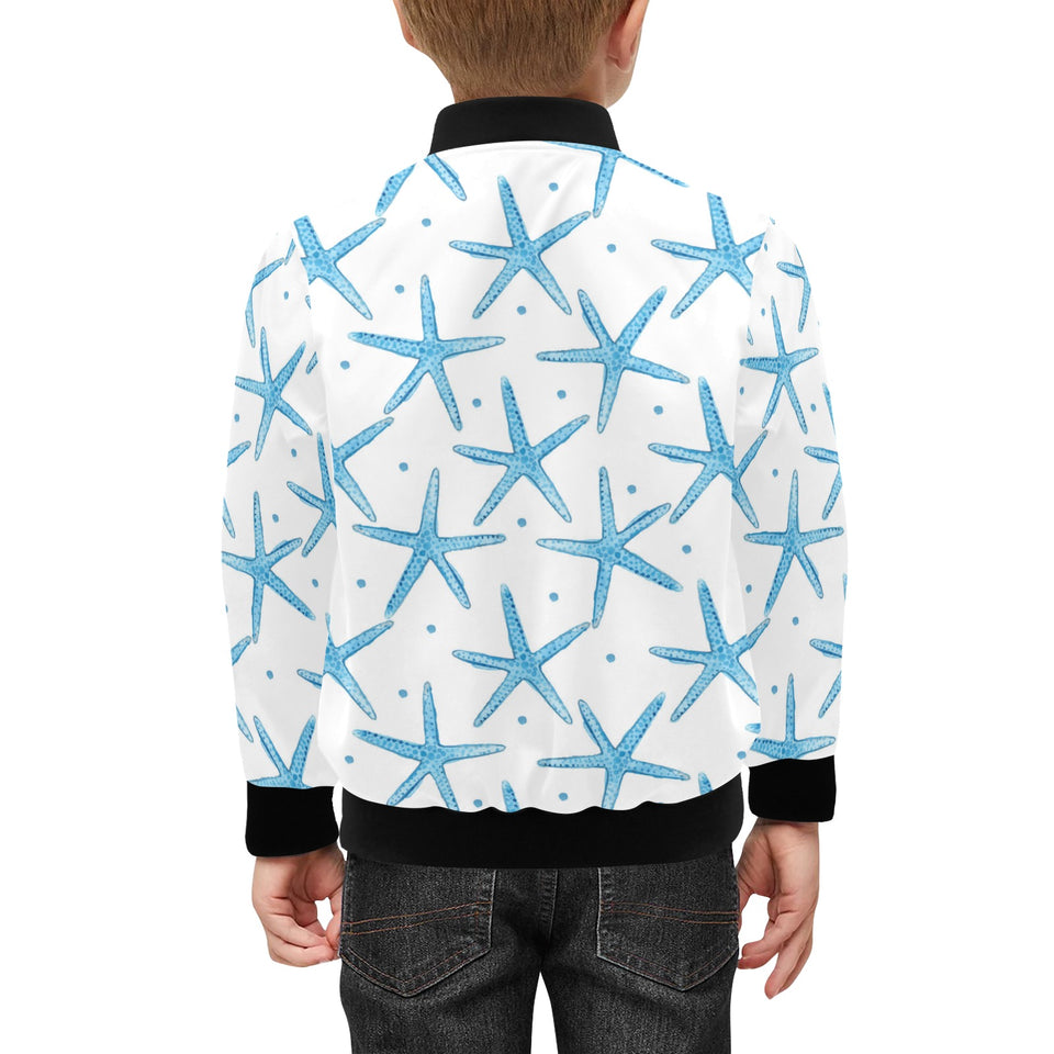 Watercolor starfish pattern Kids' Boys' Girls' Bomber Jacket