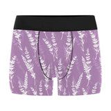 Lavender flowers purple pattern Men's All Over Print Boxer Briefs Men's Underwear