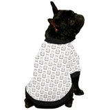 Hippopotamus Pattern Print Design 05 All Over Print Pet Dog Round Neck Fuzzy Shirt