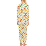 Pancake Pattern Print Design 02 Women's All Over Print Pajama Set