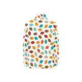 Colorful american football ball pattern Women's Long Sleeve Polo Shirt