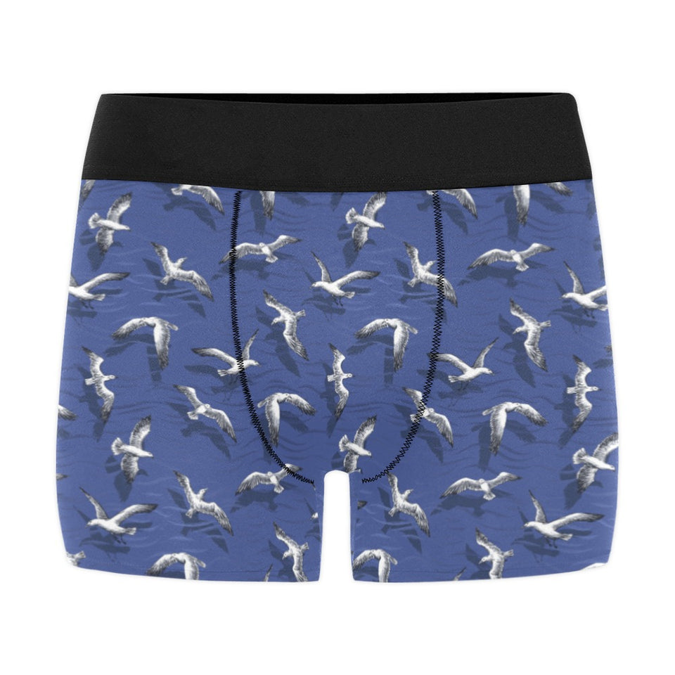 Seagull Pattern Print Design 03 Men's All Over Print Boxer Briefs Men's Underwear