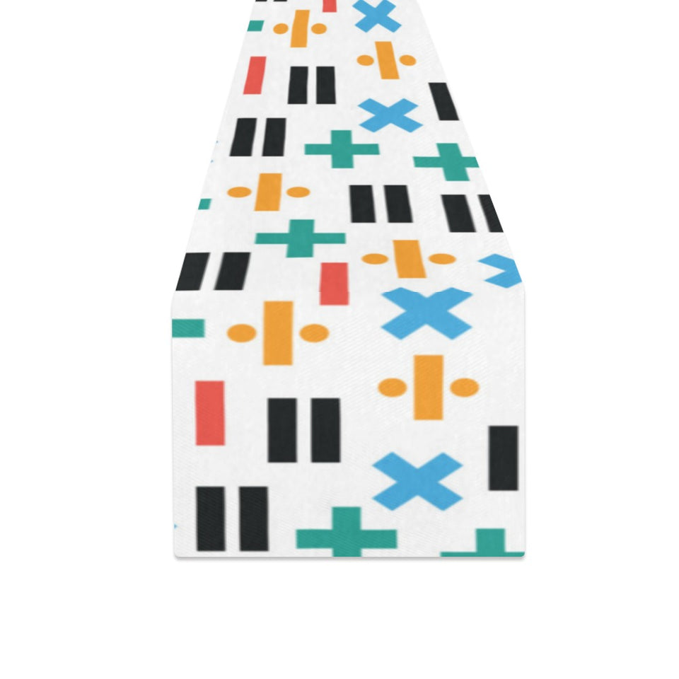 Math Pattern Print Design 05 Table Runner