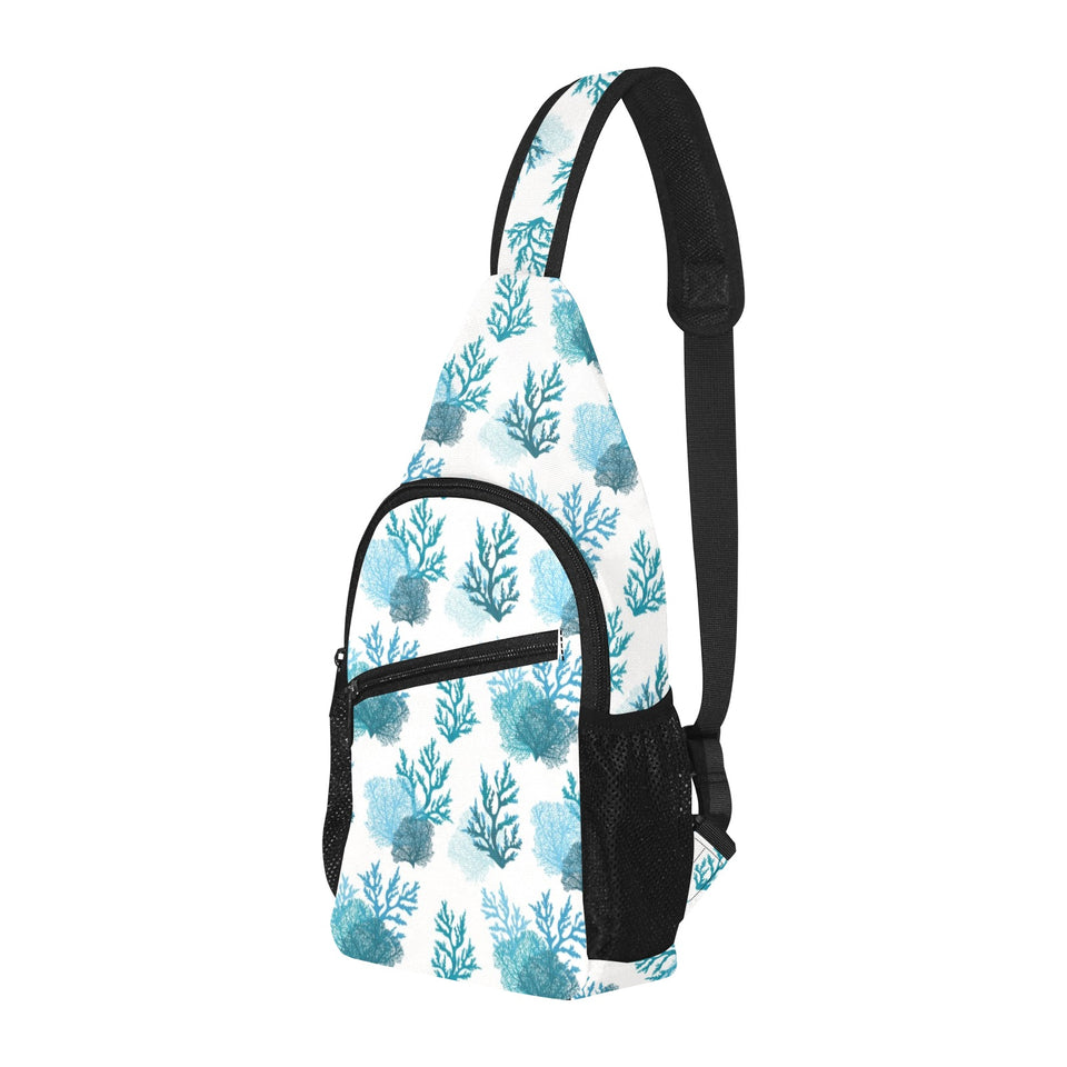 Coral Reef Pattern Print Design 04 All Over Print Chest Bag