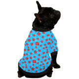 Ladybug Pattern Print Design 02 All Over Print Pet Dog Round Neck Fuzzy Shirt