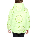 Cucumber pattern Kids' Boys' Girls' Padded Hooded Jacket