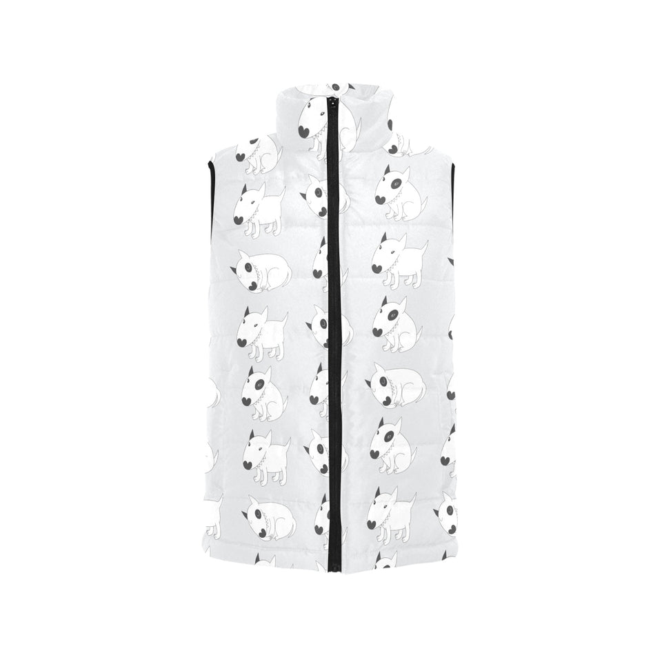 Bull Terrier Pattern Print Design 01 Men's Padded Vest