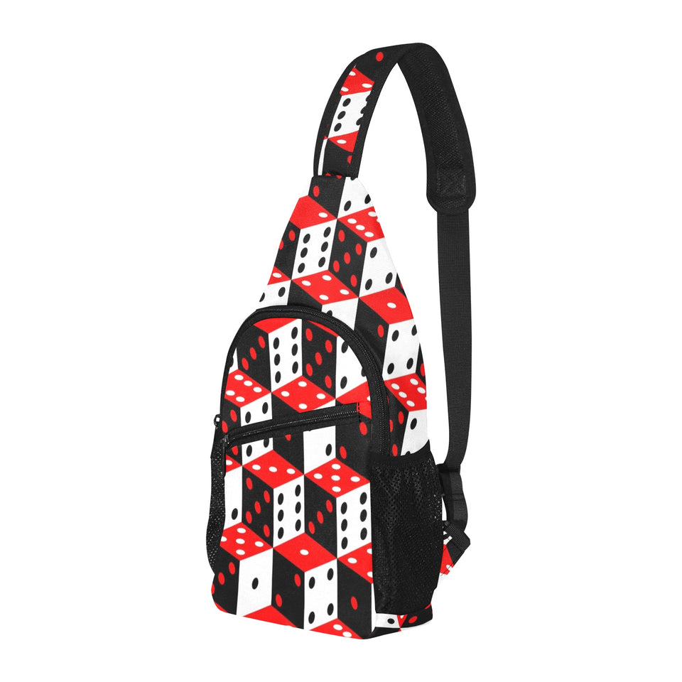 Dice Pattern Print Design 02 All Over Print Chest Bag